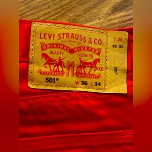 Men’s classic 501 Levi jeans